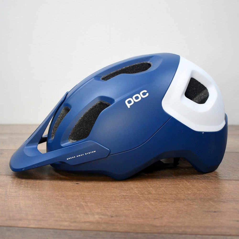 POC Axion SPIN Mountain Bike Helmet - Medium Large Blue White